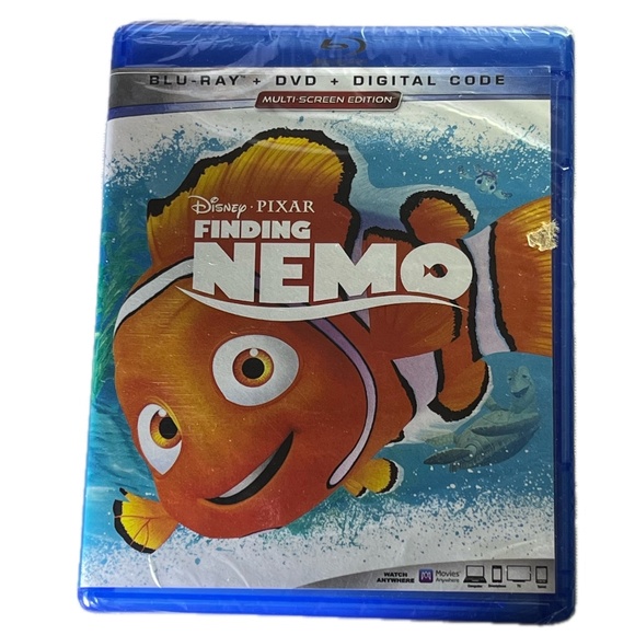 Finding Nemo Blu-Ray DVD Digital Code Multi-Screen New Sealed Disney Pixar Movie - Picture 1 of 2